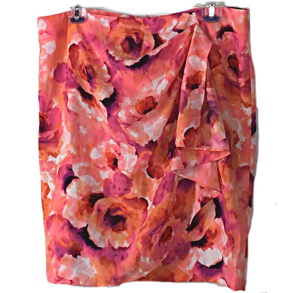 Anne Klein Floral Skirt Size 10 - Picture 1 of 3